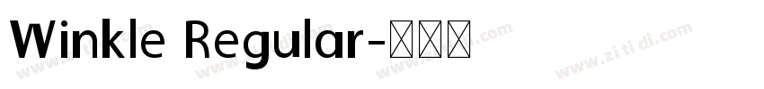 Winkle Regular字体转换